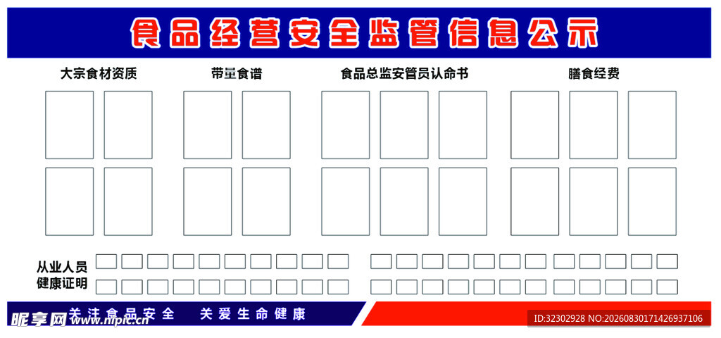 食品经营安全监管信息公示