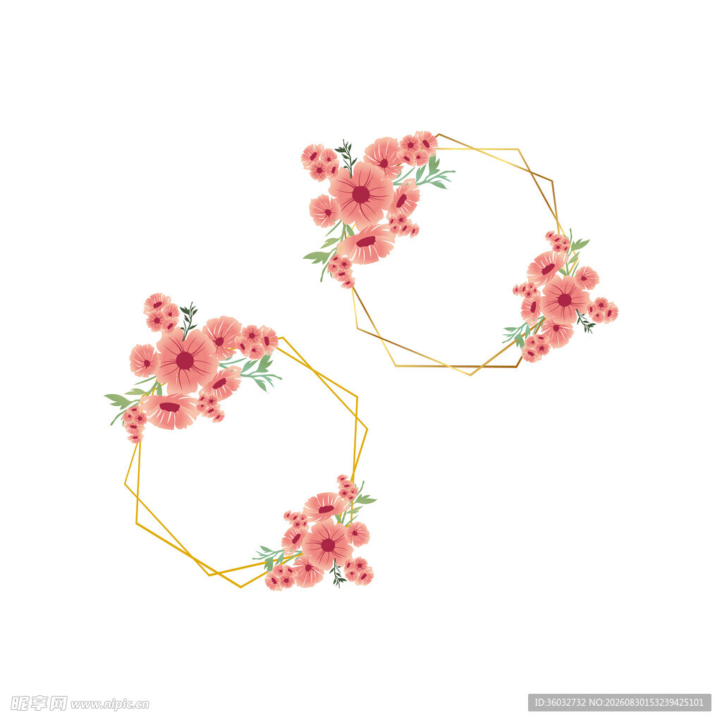 花卉边框