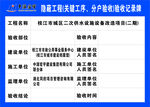 中源宏宇 验收记录牌