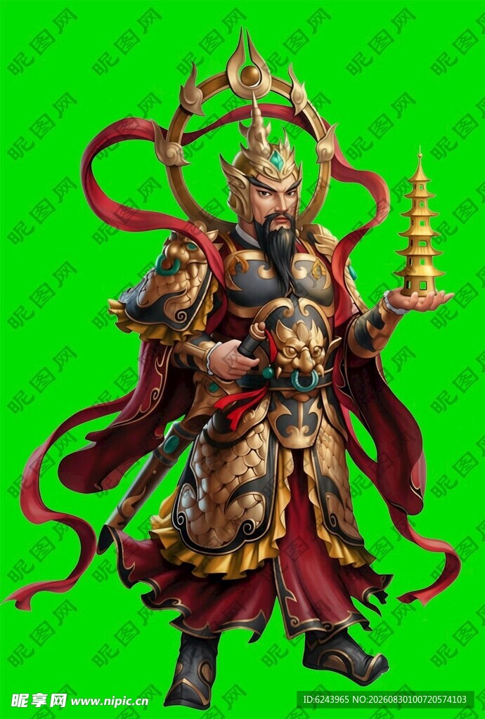 托塔天王李靖形象展示