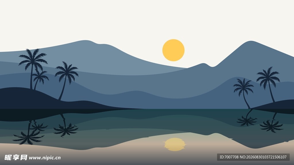 山水背景