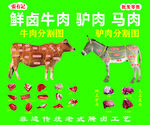 鲜卤牛肉驴肉马肉展示