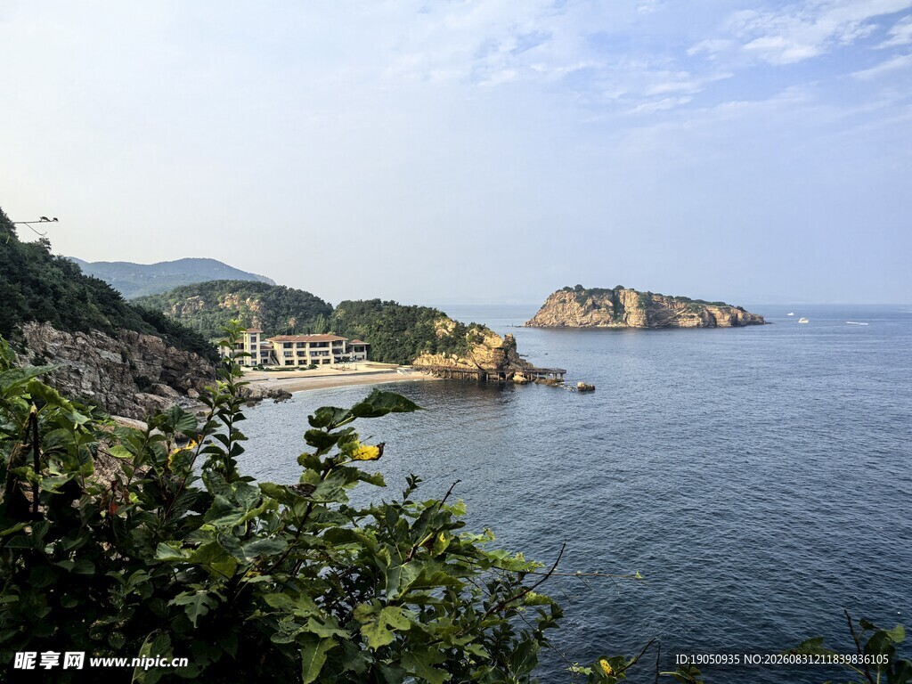 海岸风光 山海相依美景 棒槌岛