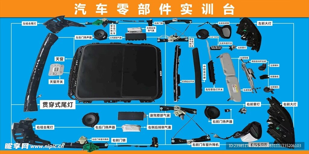 汽车零部件实训台