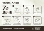7步洗手法图示