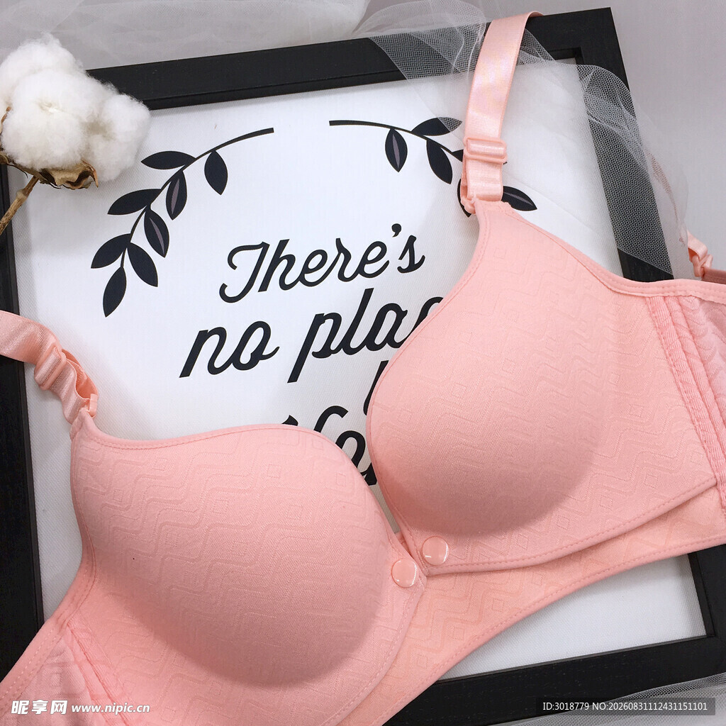 粉色简约女士内衣展示