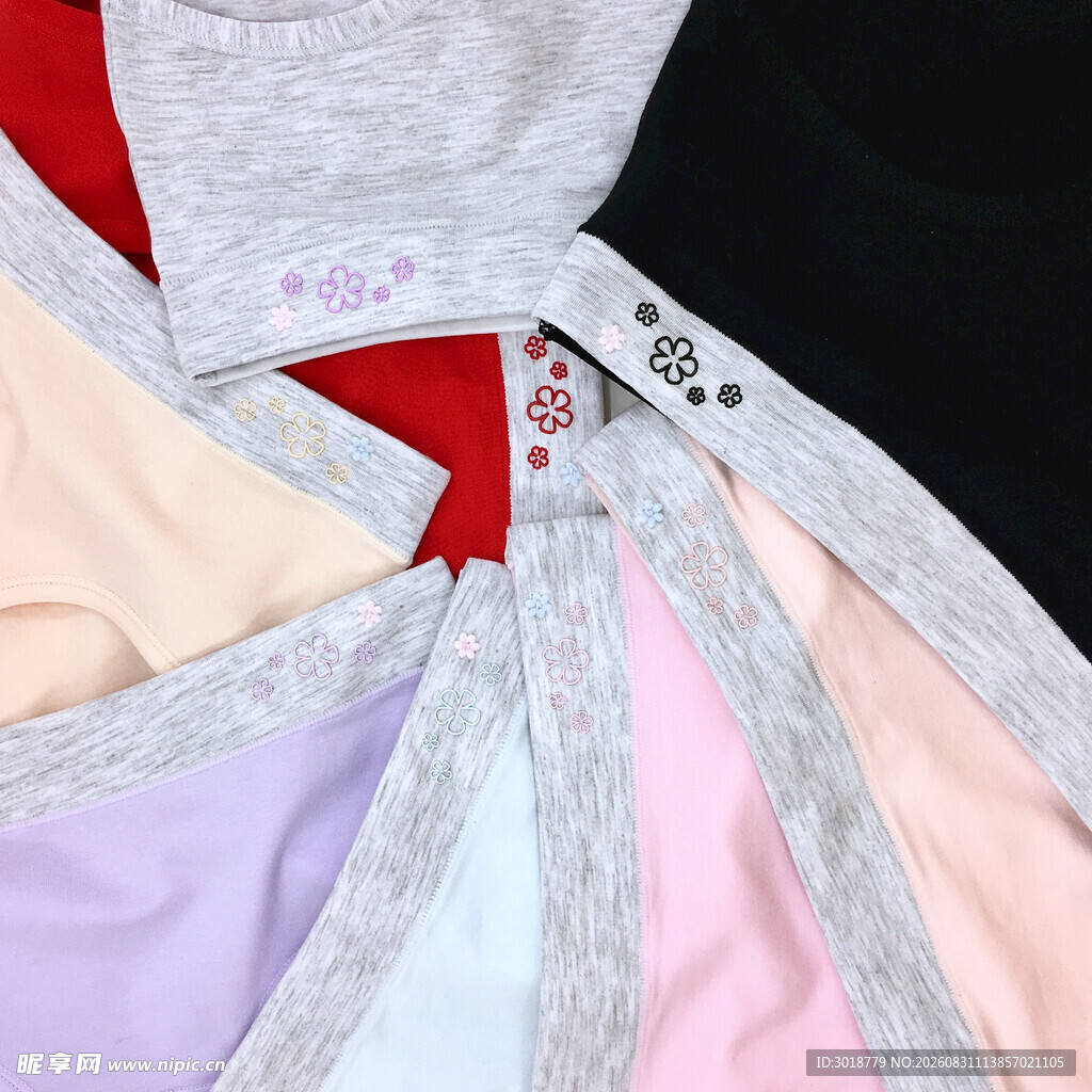 多彩女士内裤展示