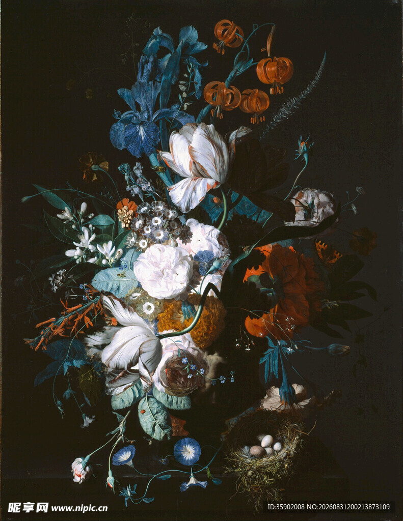 奇幻花卉组合艺术画作