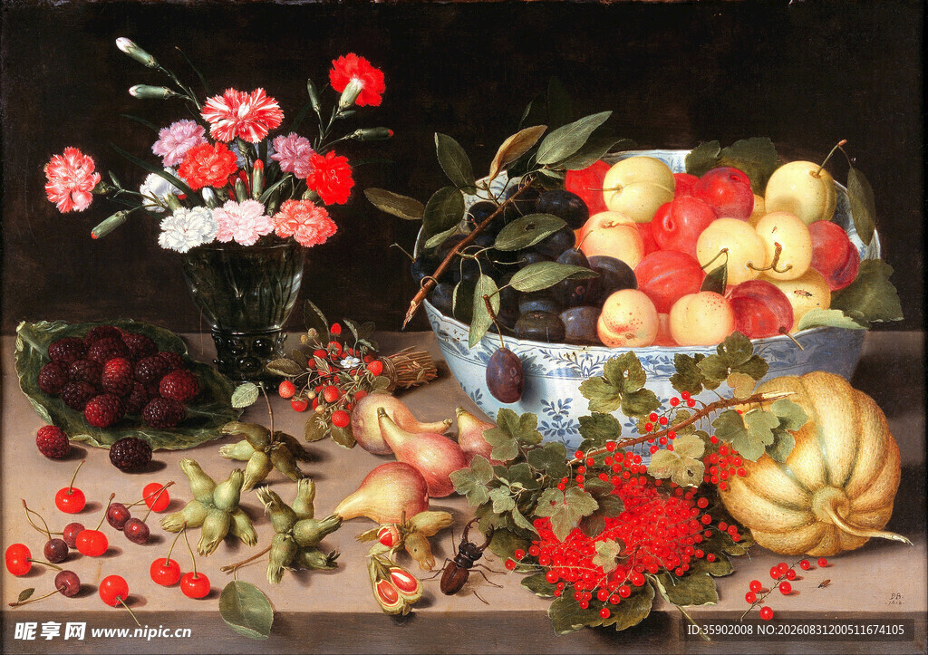 静物花卉水果油画作品