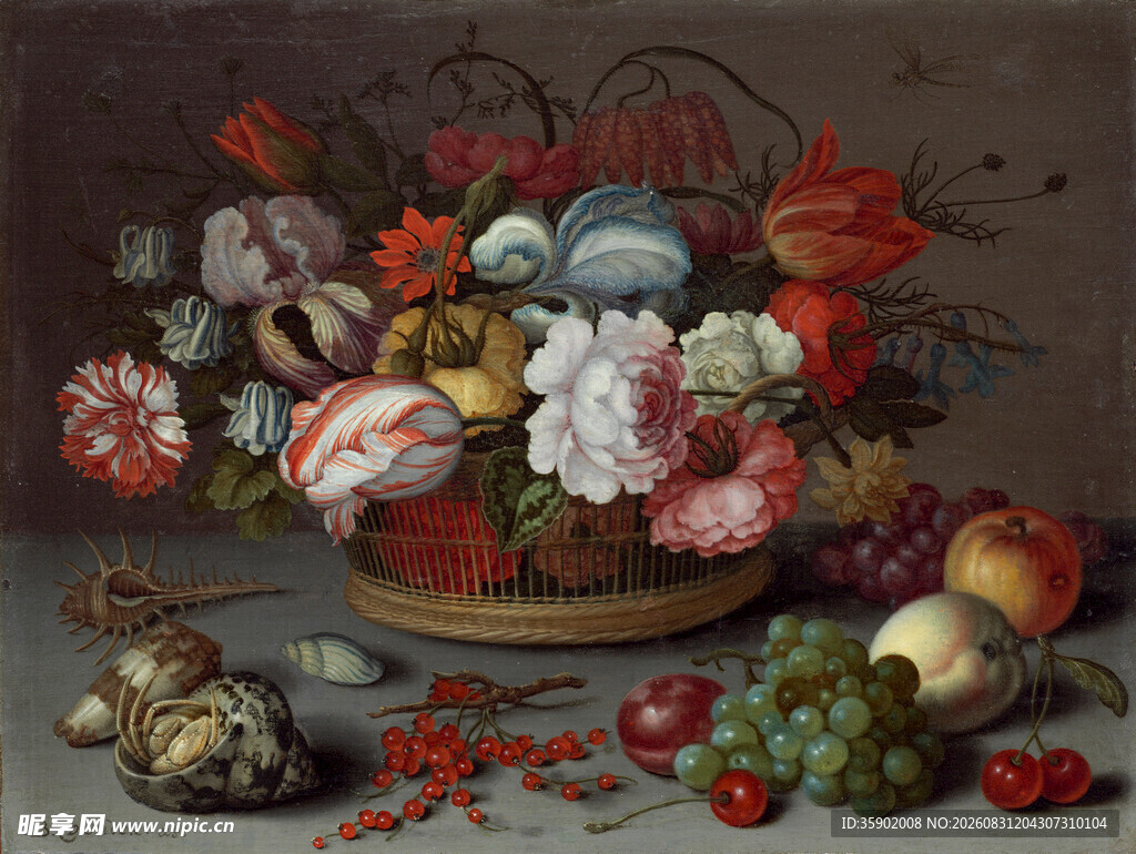 静物花卉蔬果油画作品