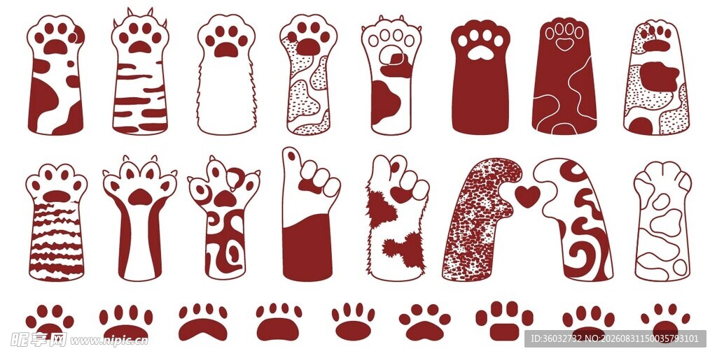 猫爪图案