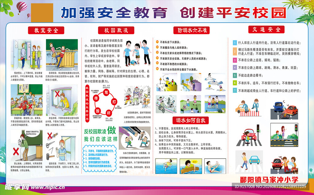 校园安全教育宣传手抄报
