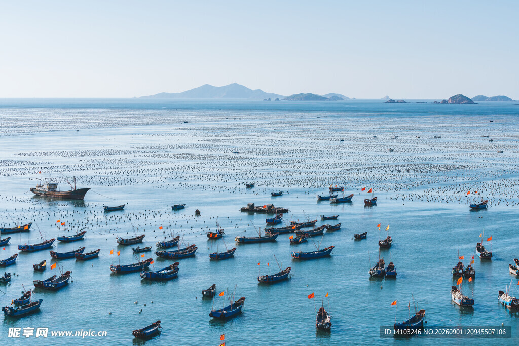 海上渔排景观