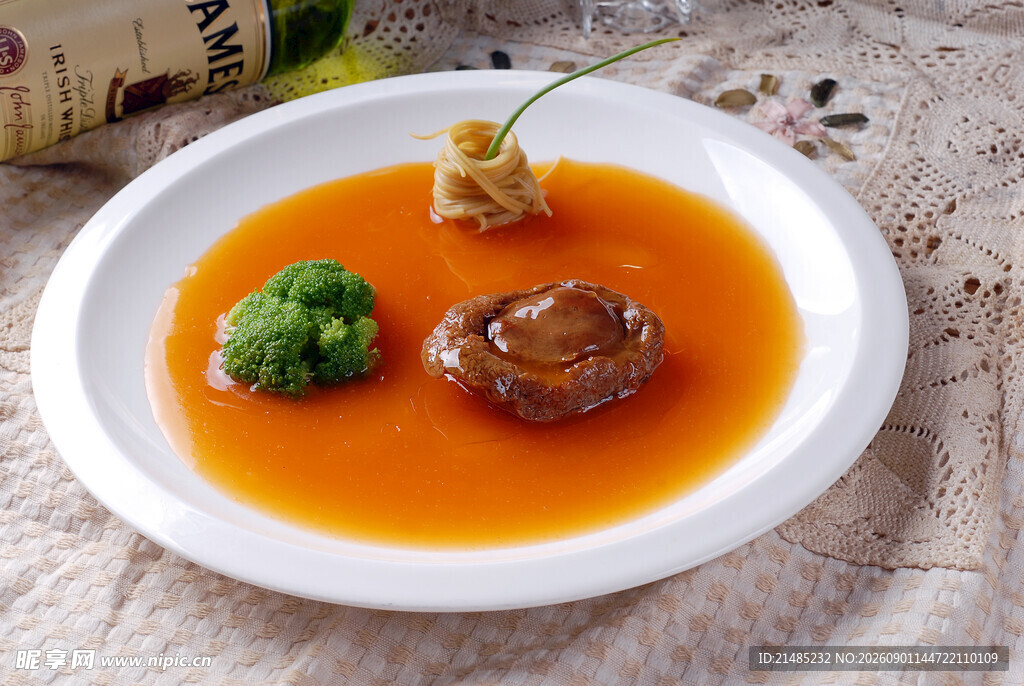 金汤鲍鱼美食特写
