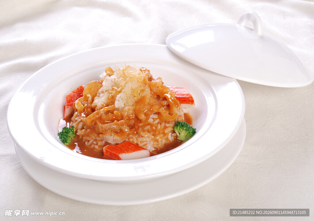 美味鲍汁浇米饭