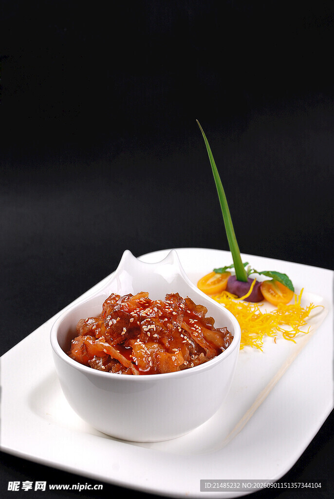 美味酱烧肉 精致摆盘