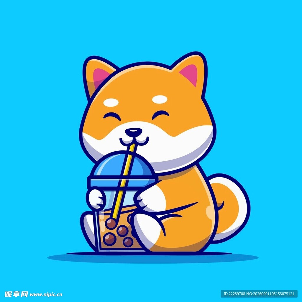 吹萨克斯的可爱柴犬