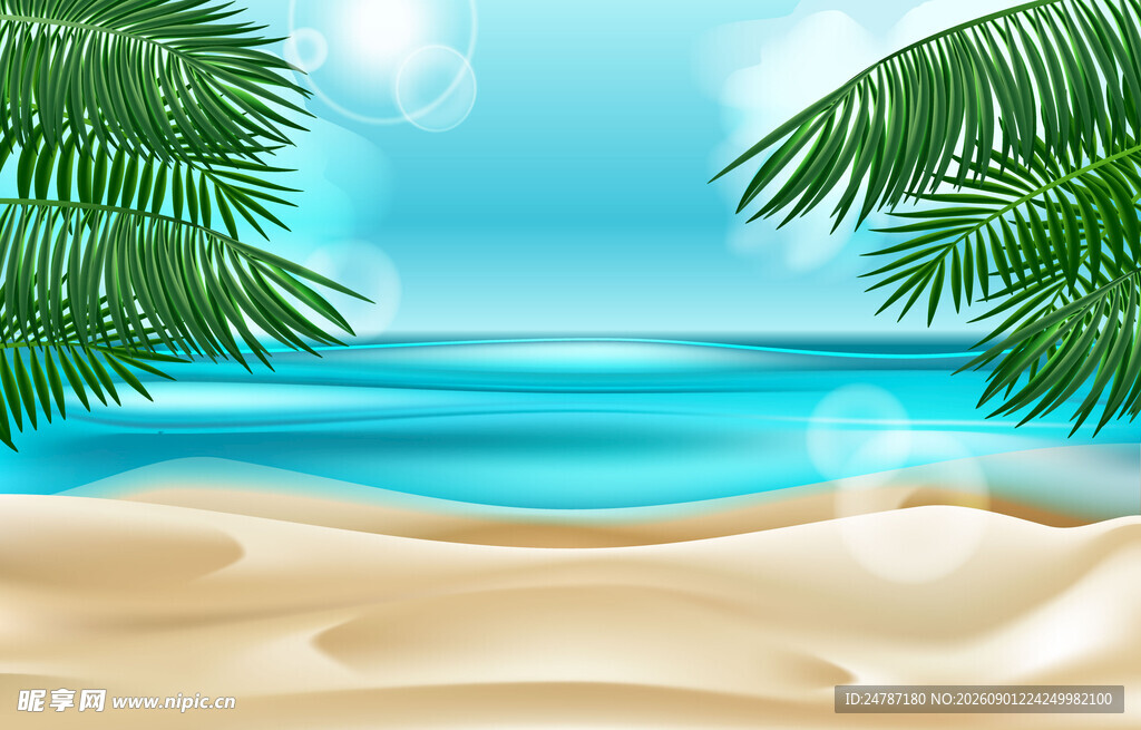 夏日海滩风光
