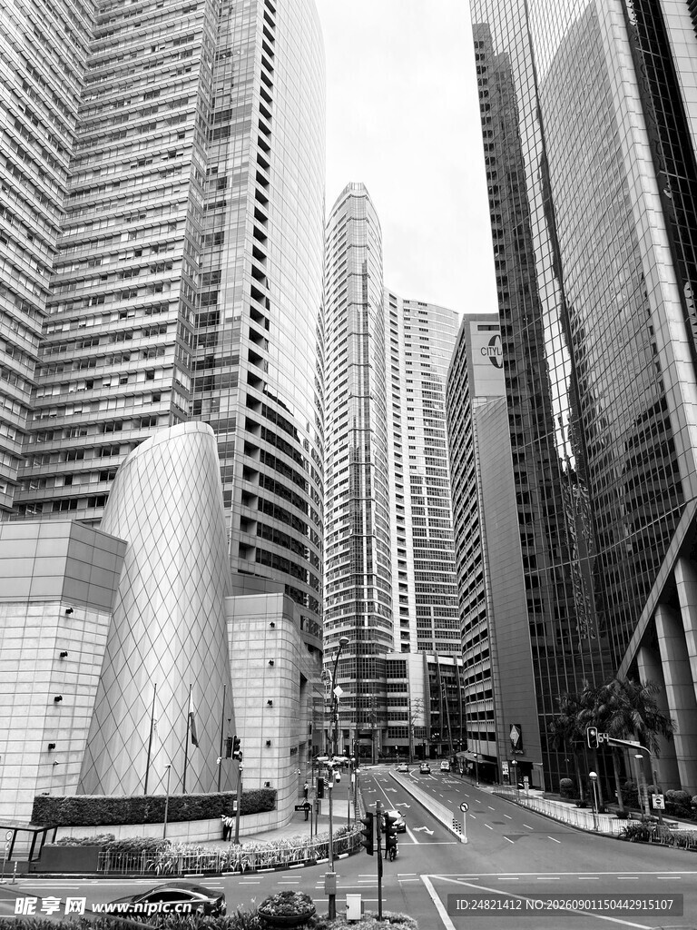 城市高楼街道景象