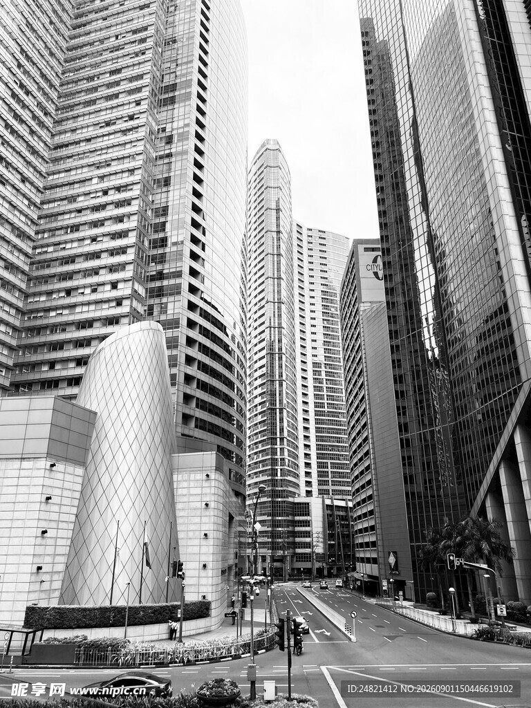 城市高楼街道景象