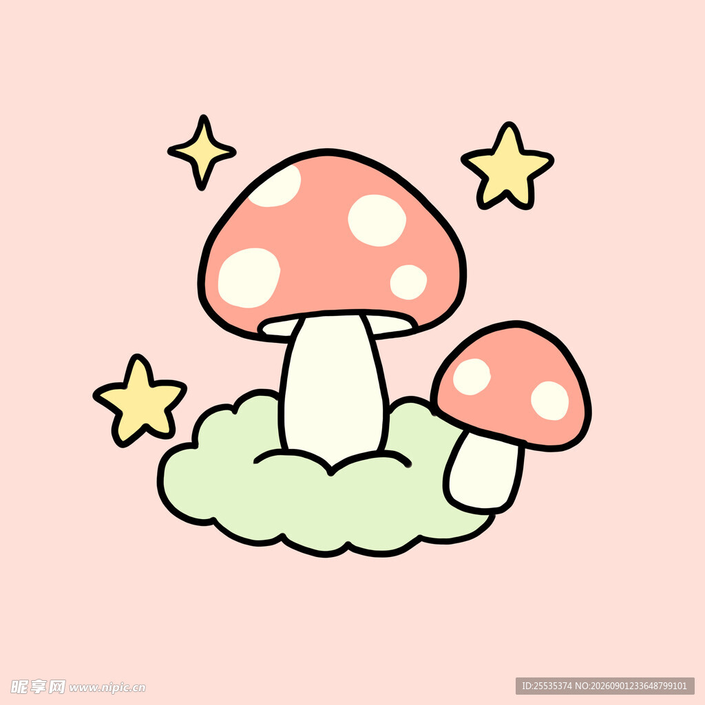 可爱蘑菇