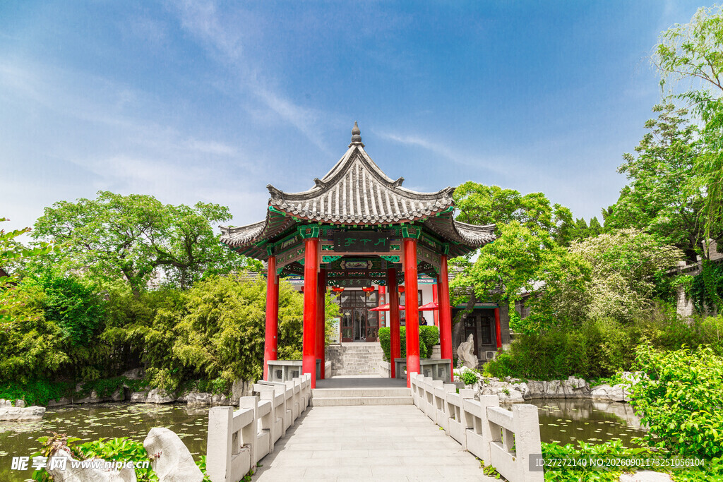 中式古典凉亭园林景观
