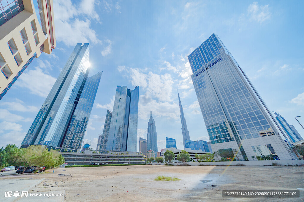 都市摩天大楼景观
