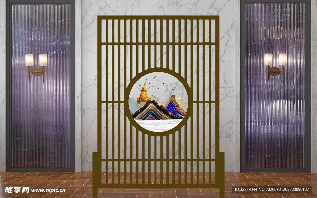 中式屏风尽显典雅韵味