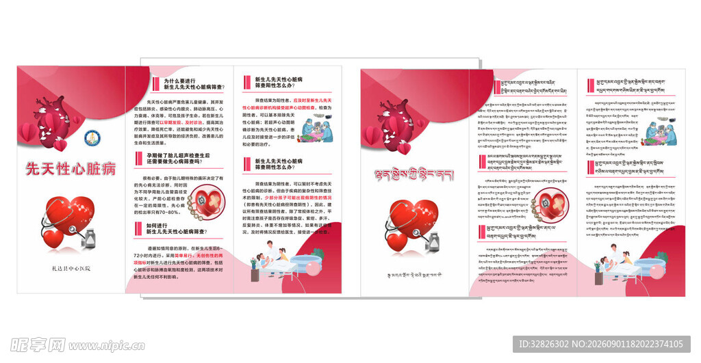 先天性心脏病双语折页