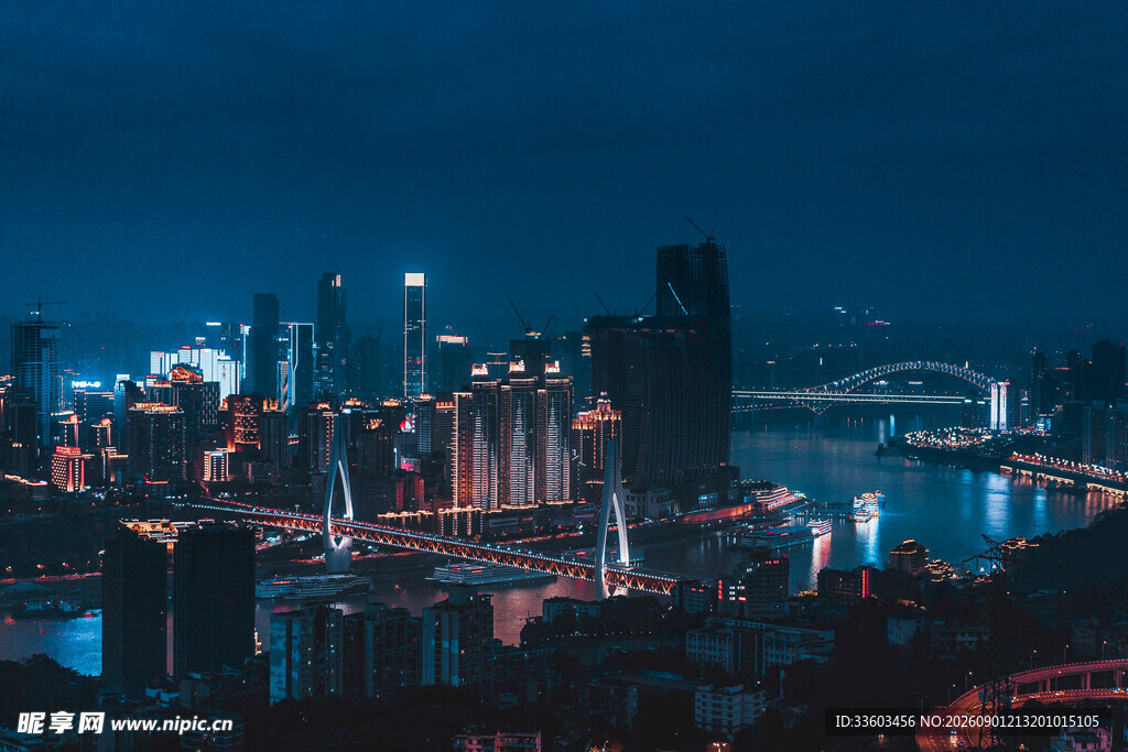 城市璀璨夜景