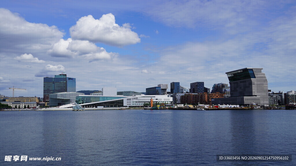 城市滨水风光美景
