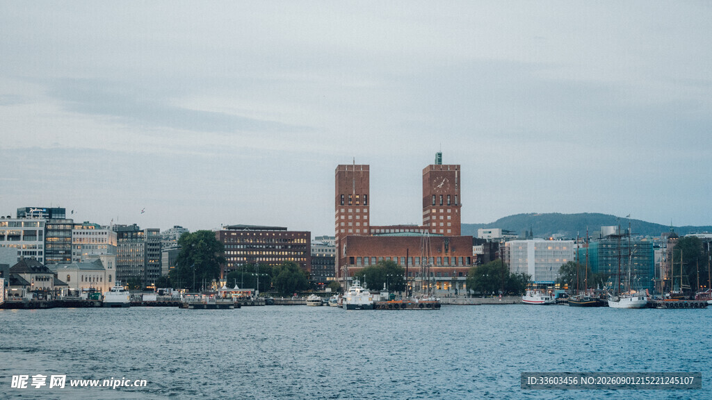 斯德哥尔摩滨水城市景观