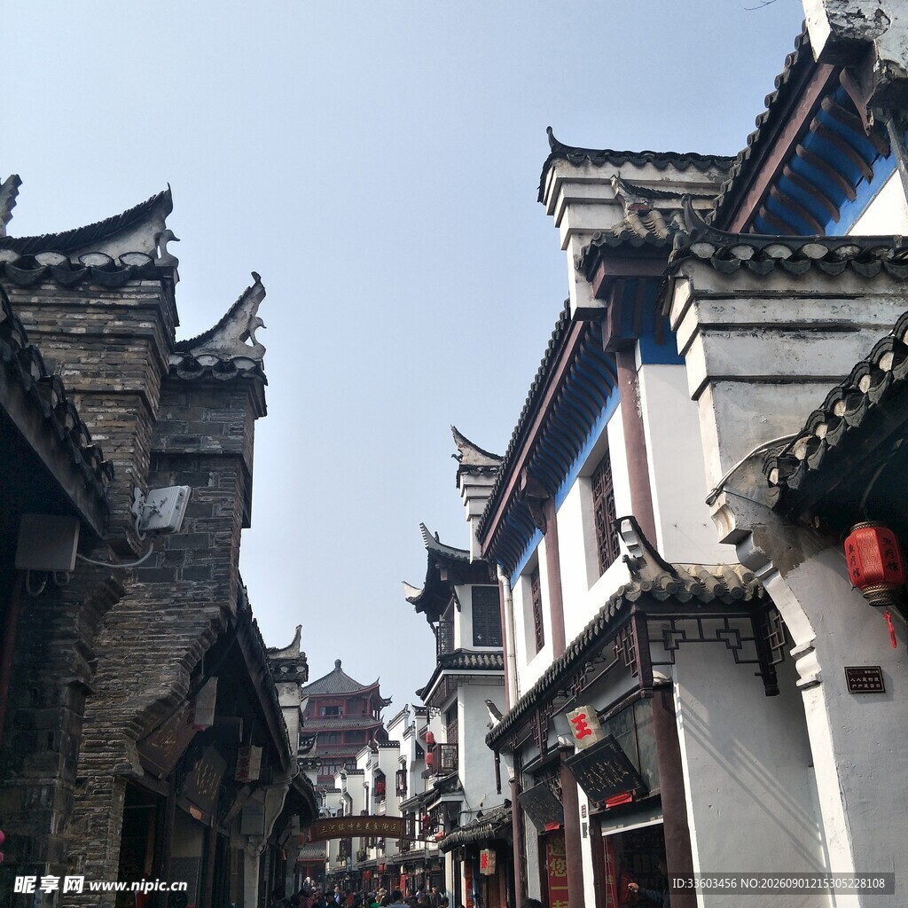古街中式建筑风貌
