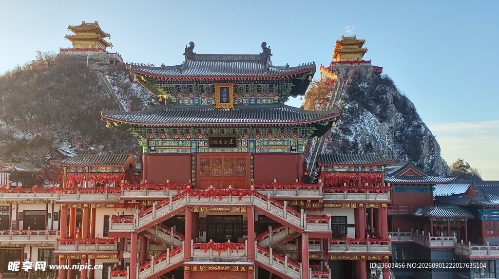 藏式风格寺庙建筑景观