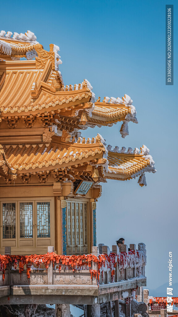 中式古建筑飞檐景观