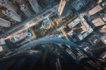 俯瞰繁华都市建筑群