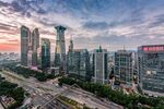 城市天际线繁华都市景观