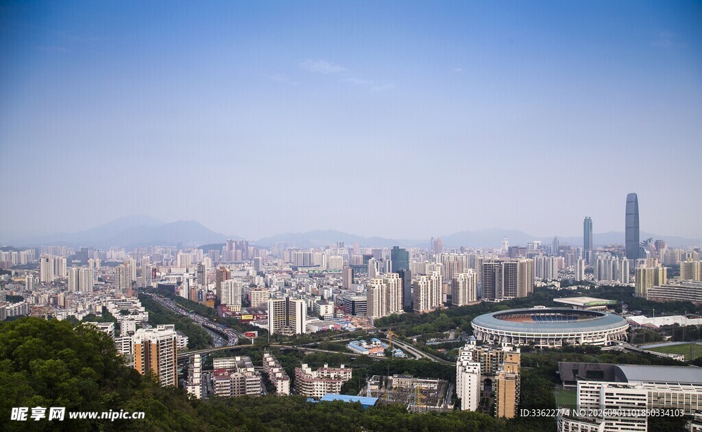 城市天际线景观