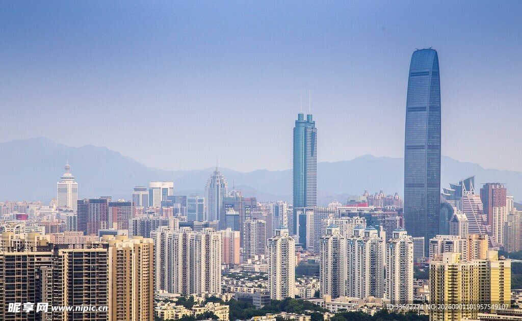 深圳城市天际线壮观景象