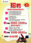 外卖员招聘海报