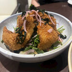 香酥炸物蔬菜沙拉