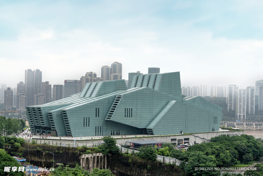 独特造型的现代化建筑