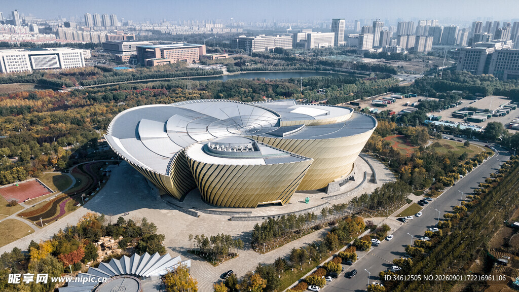 现代风格建筑俯瞰景观