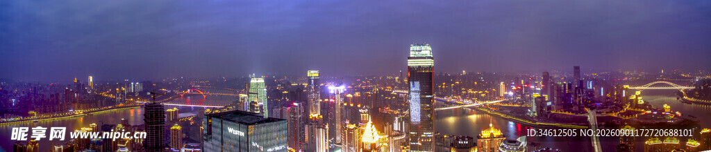 城市璀璨夜景