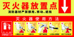 灭火器放置点提示牌