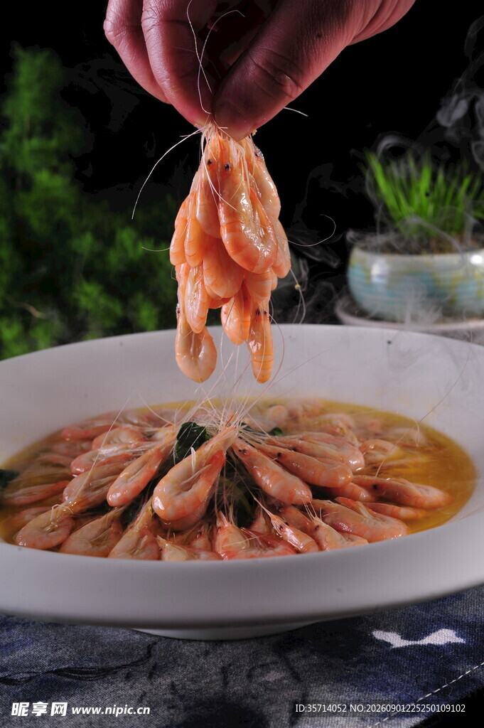 虾 