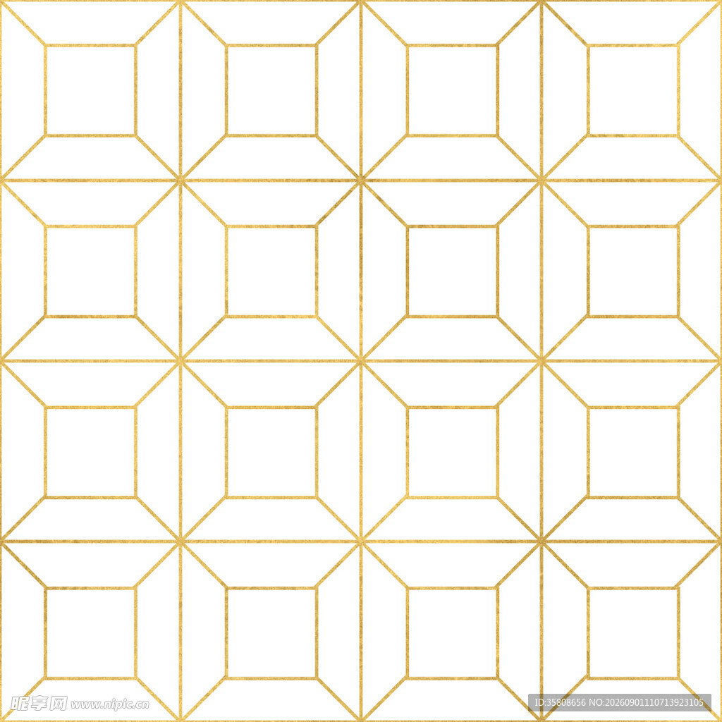 几何线条金色图案