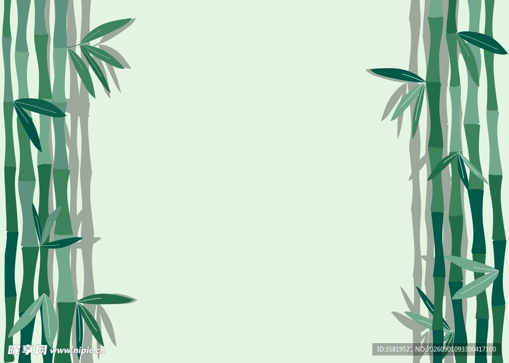 竹子边框