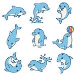 卡通海豚合集