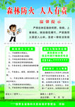 森林防火须知宣传页